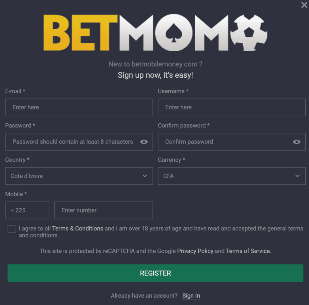 betmomo register