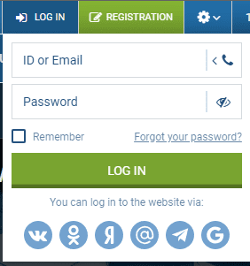 1xbet login